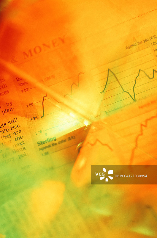 报纸上的图表图片素材