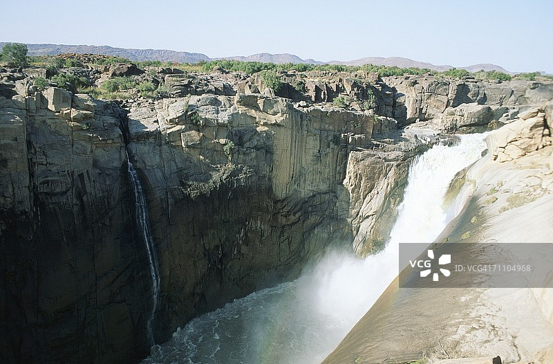 瀑布峡谷风光图片素材