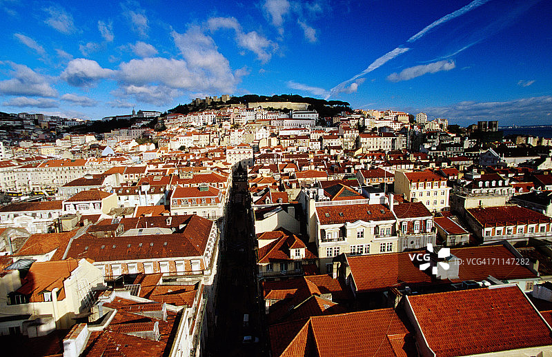 葡萄牙里斯本罗西奥广场和光复广场图片素材