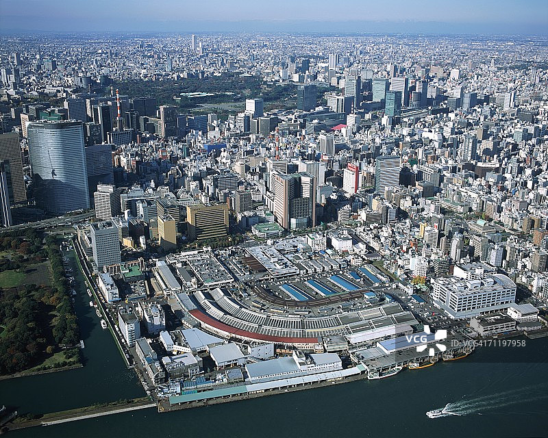 日本东京鸟瞰图图片素材