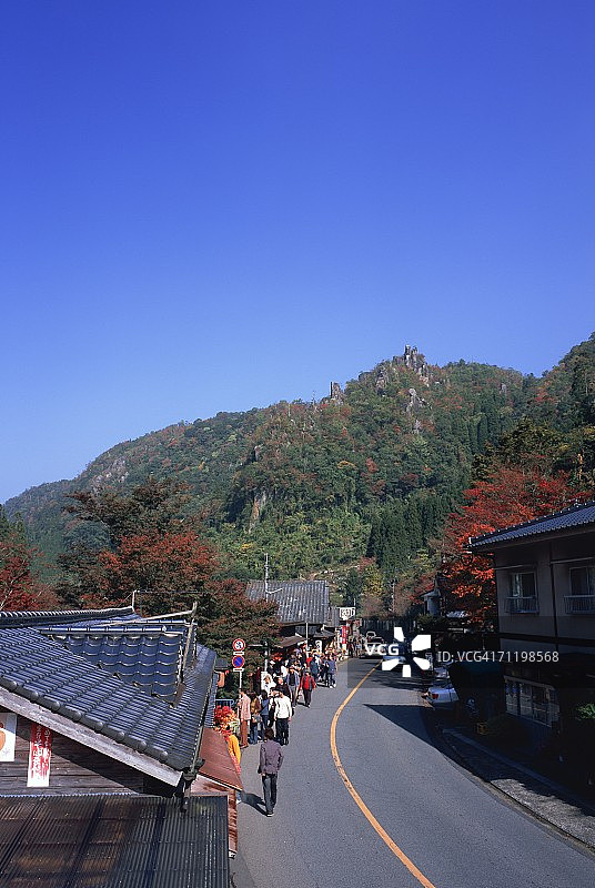 日本大分县中津市耶马溪图片素材