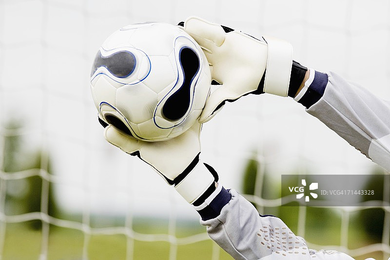 守门员扑救特写图片素材