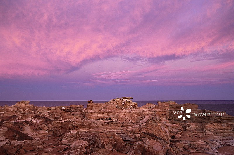 澳大利亚西澳大利亚州布鲁姆的甘休姆角图片素材