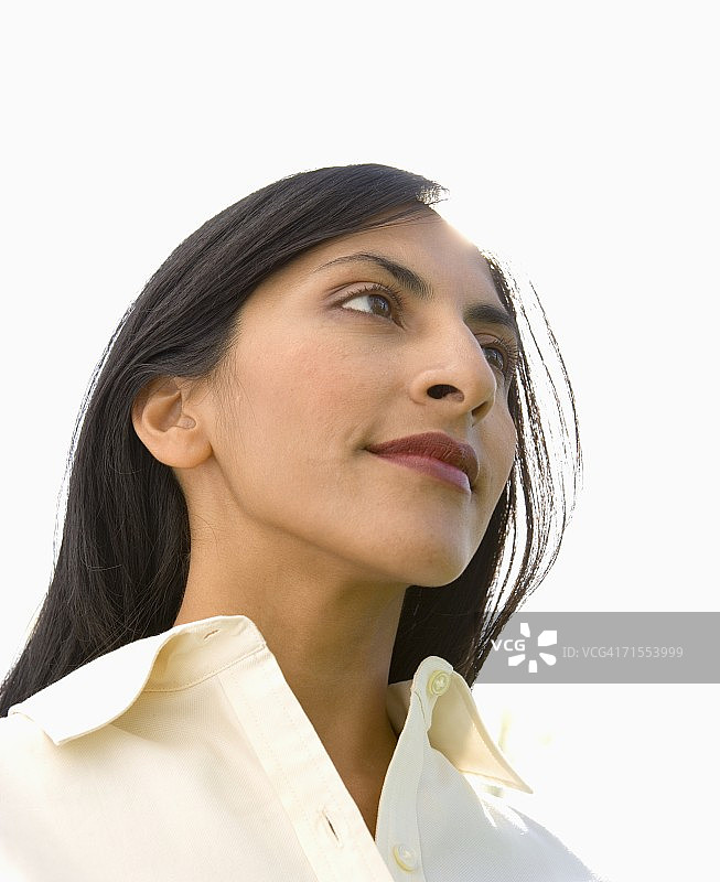 户外的特写女人图片素材