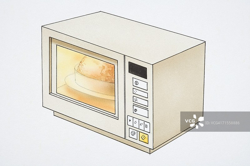 微波炉，仰视图片素材