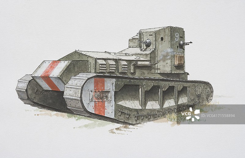 英国惠比特犬坦克侧视图图片素材