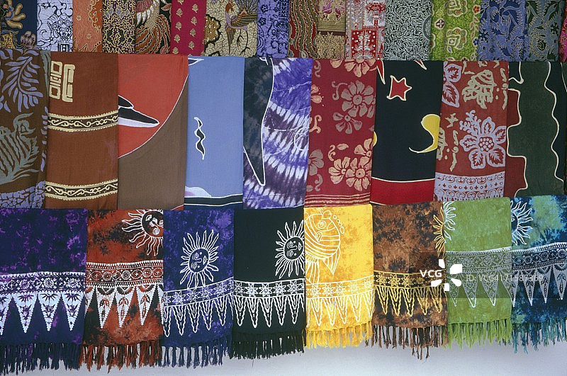 蜡染印花面料展示图片素材