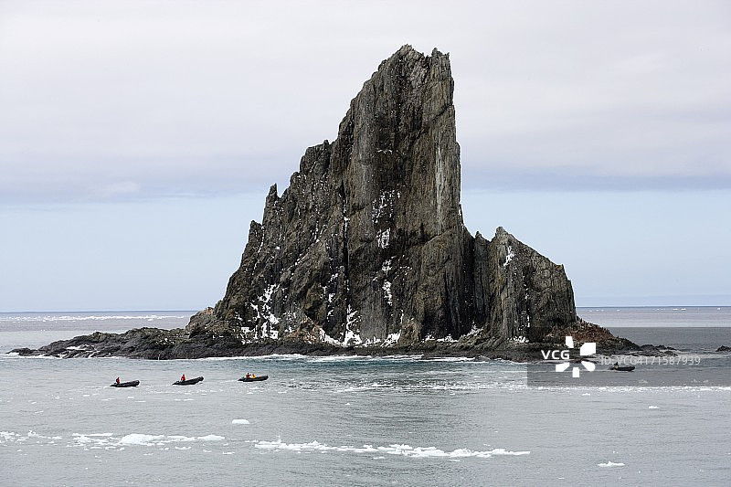 大象岛周围的黄道带长镜头图片素材