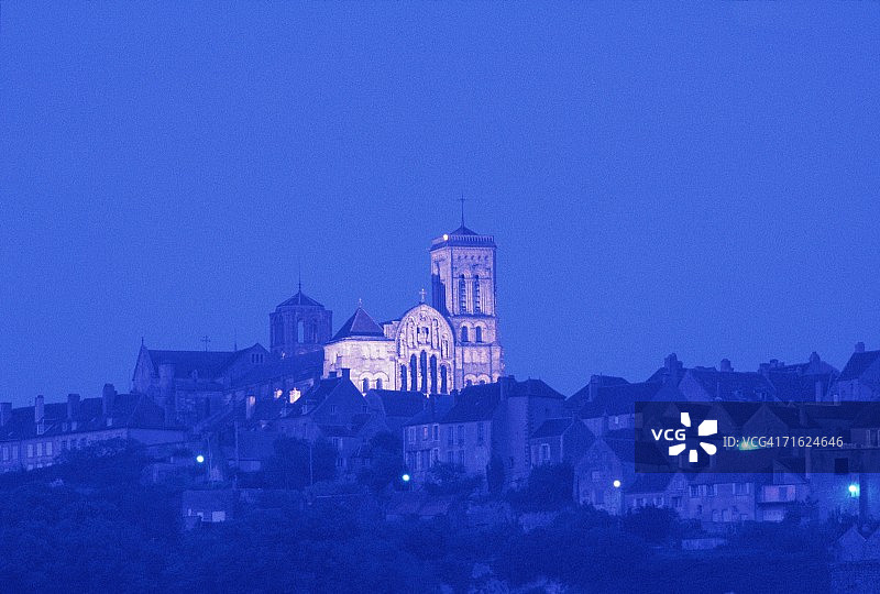 圣玛丽·抹大拉教堂夜景图片素材