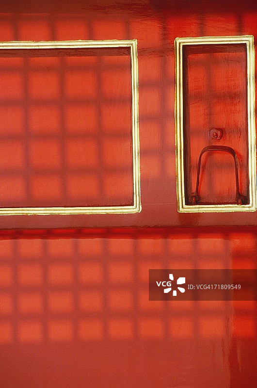 红色门特写图片素材