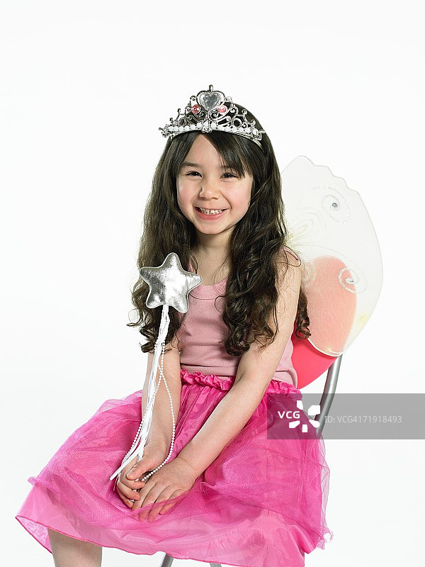 穿着仙女服装的女孩图片素材