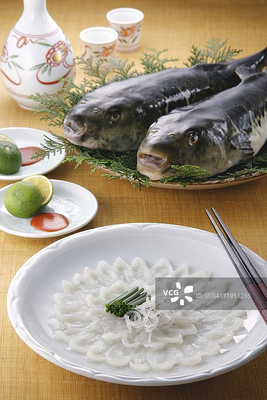 气球河豚生鱼片图片素材