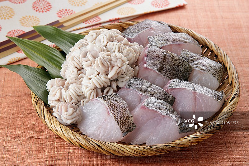 鳕鱼和鱼白图片素材