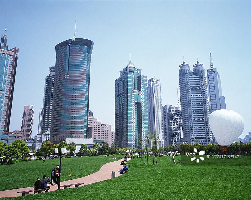中国上海的摩天大楼图片素材