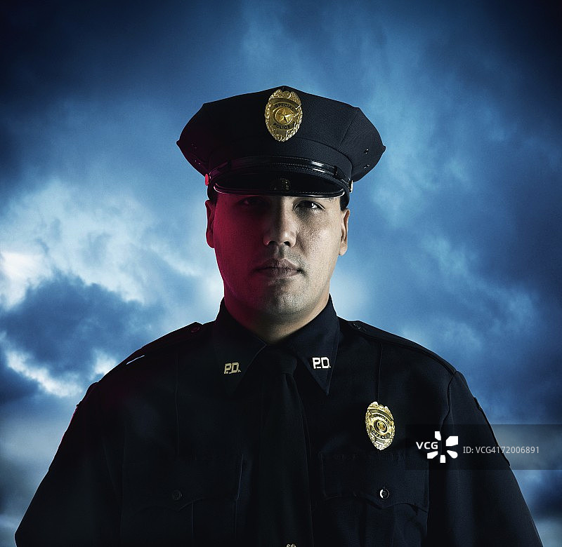 特写：男警察图片素材