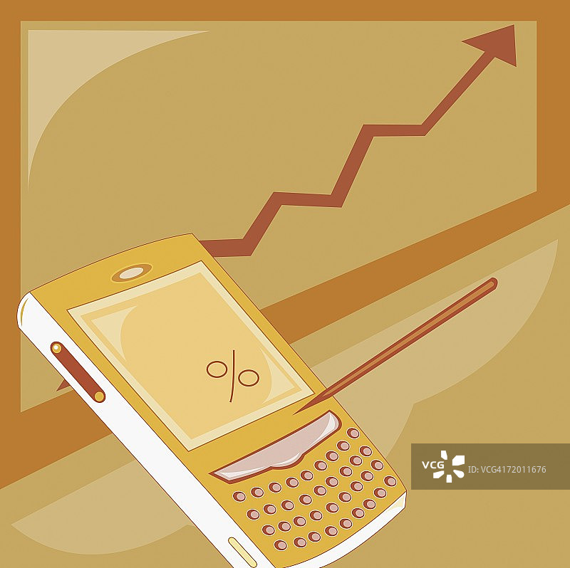 使用数字化笔的个人数据助理特写图片素材