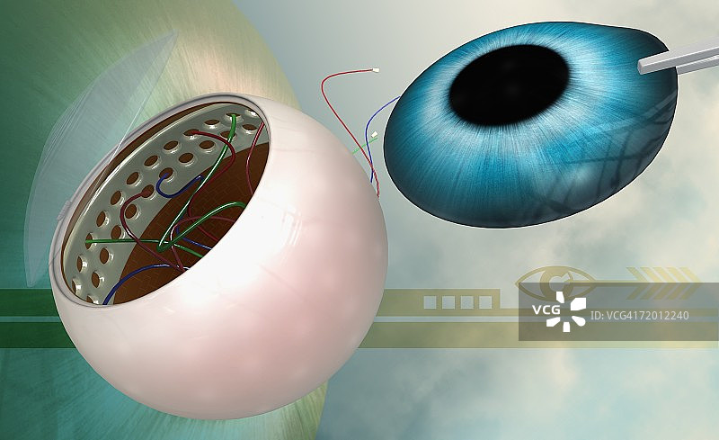 人眼晶状体特写图片素材