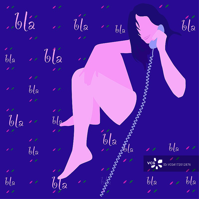 年轻女子打电话特写图片素材