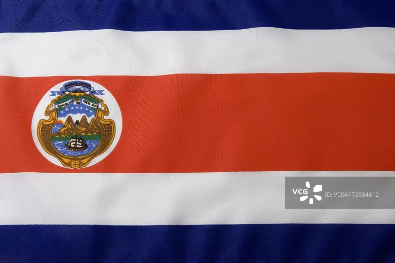 哥斯达黎加国旗图片素材