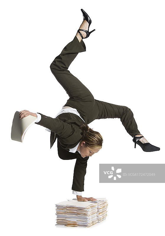 女柔术演员女商人图片素材