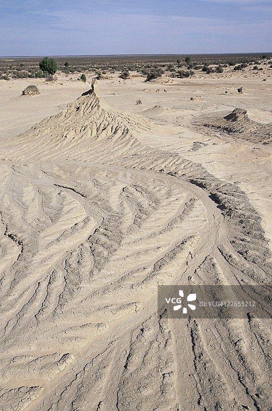 澳大利亚新南威尔士州蒙戈国家公园的做旧地面图片素材