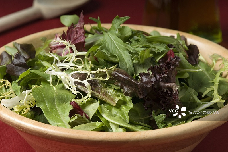 混合沙拉叶碗图片素材