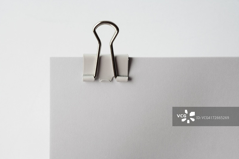 文件上的长尾夹图片素材