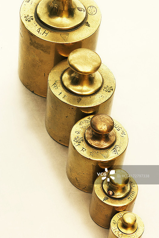 黄铜砝码图片素材