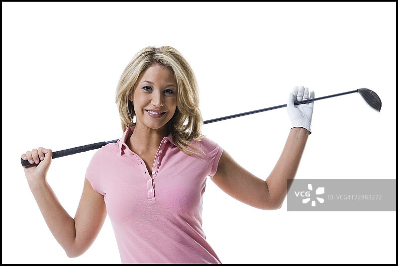 女高尔夫球手图片素材