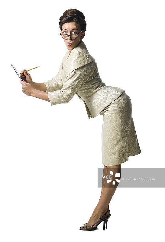 女速记员做笔记图片素材