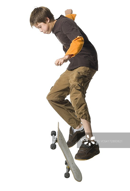 滑板男孩图片素材