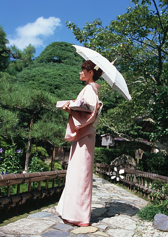 身穿和服的女人图片素材