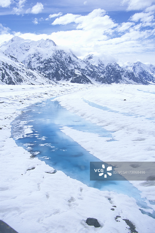 圣埃利亚斯国家公园和保护区，兰格尔山脉，兰格尔，阿拉斯加的山脉和冰川图片素材