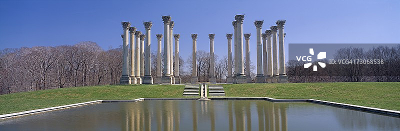 美国华盛顿特区国家植物园国会大厦廊柱图片素材