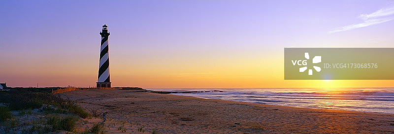 北卡罗来纳州哈特拉斯角灯塔图片素材