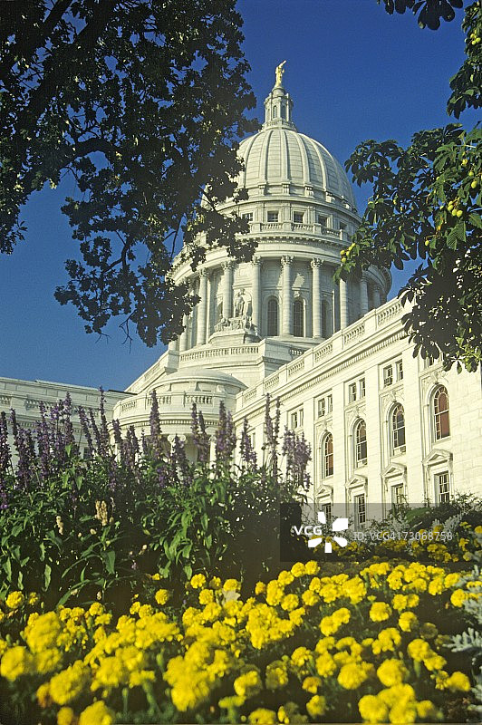 威斯康星州议会大厦，麦迪逊图片素材
