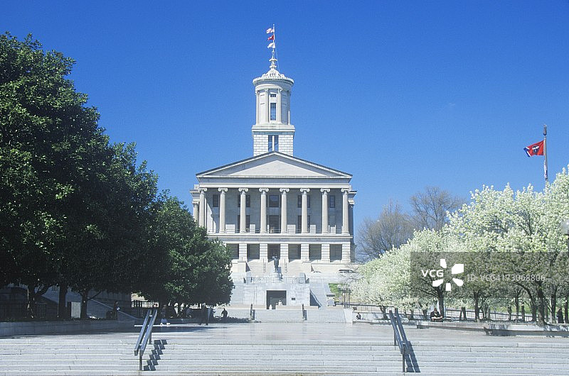 田纳西州议会大厦，纳什维尔图片素材