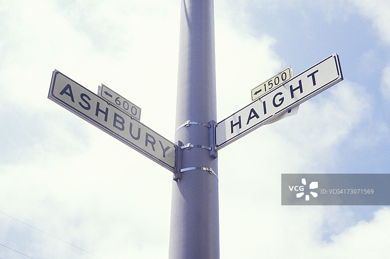 写着“阿什伯里/海特”的标志图片素材