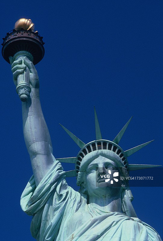纽约市自由女神像的躯干图片素材