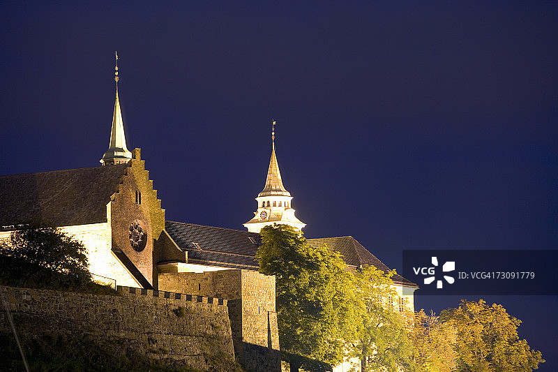 挪威奥斯陆阿克斯胡斯城堡和要塞图片素材