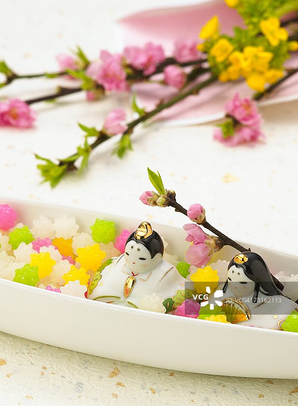 女儿节娃娃：皇帝和皇后图片素材