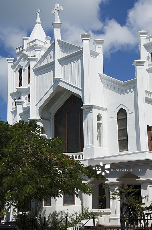 美国佛罗里达州基韦斯特的杜瓦尔街图片素材