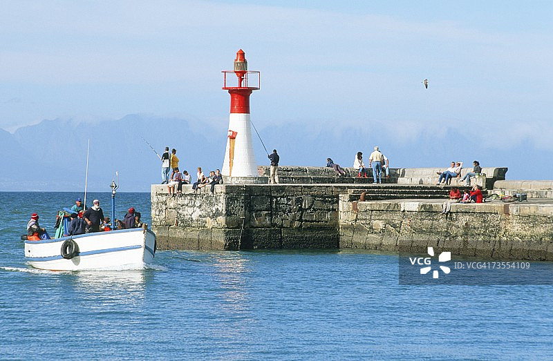 卡尔克湾港口的风景图片素材