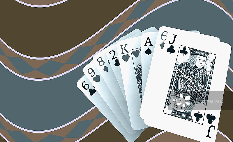 纸牌特写图片素材