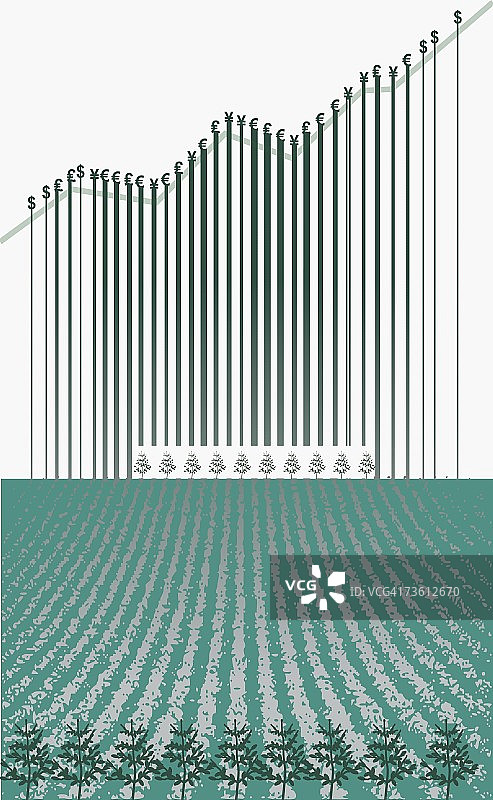 高角度视角：耕地图片素材