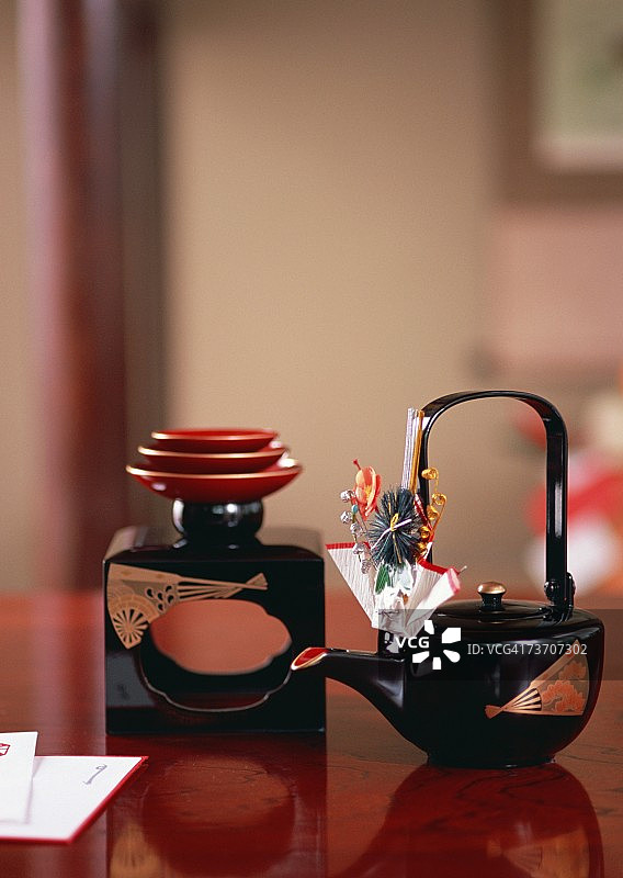 漆器清酒套装图片素材