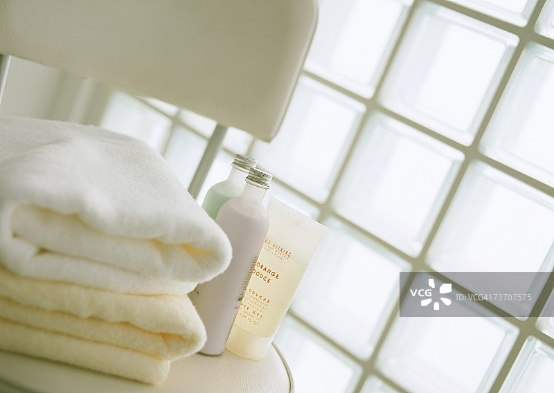 毛巾和身体护理用品图片素材