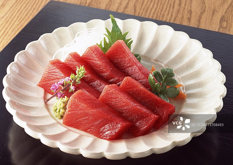 金枪鱼生鱼片图片素材