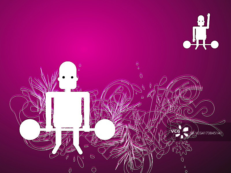 男子举重的特写图片素材