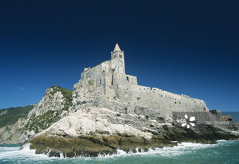 意大利利古里亚韦内雷港圣彼得教堂图片素材
